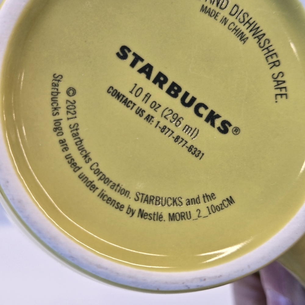 Starbucks Classic Lime Green 10oz Coffee Tea Mug Cup With Mermaid Logo - Picture 7 of 8